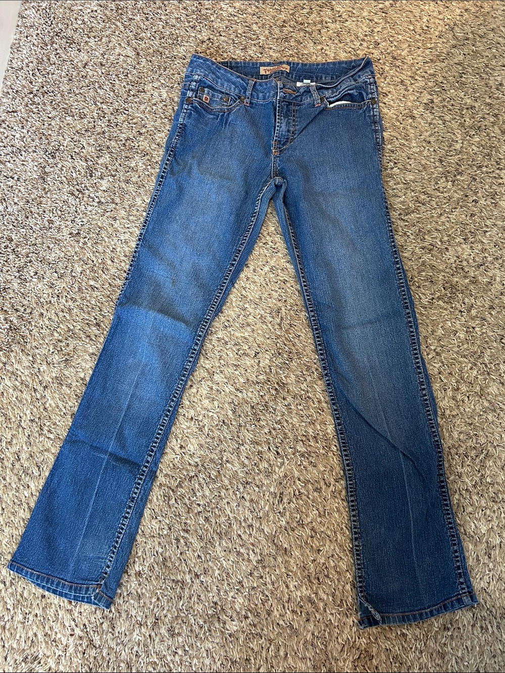 Paris Blues Women's Straight-Leg Jeans in Medium Blue